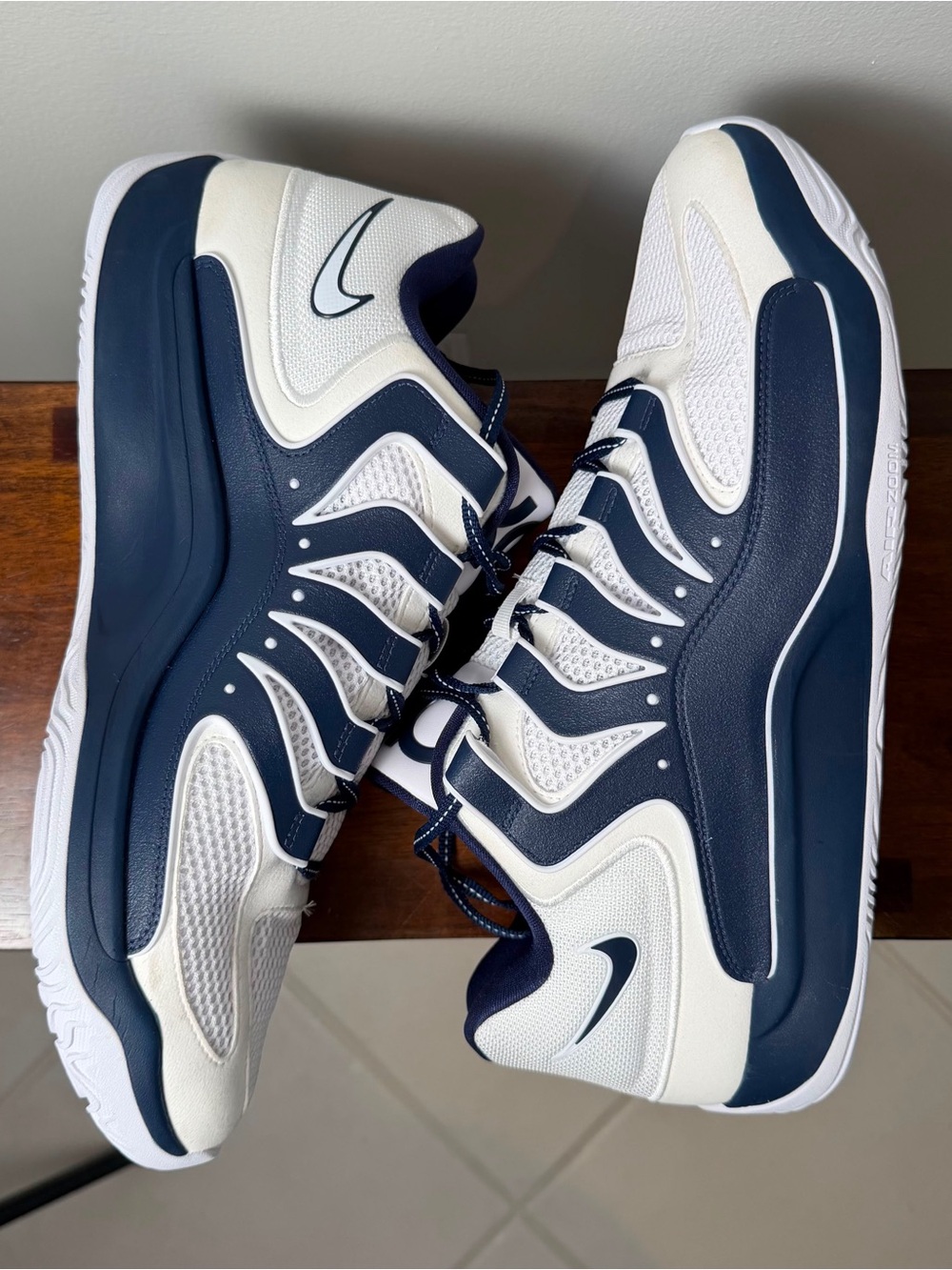 Nike KD 18 TB White Navy Basketball Shoes IH5096-110 Men’s Size 16 - Picture 5 of 8